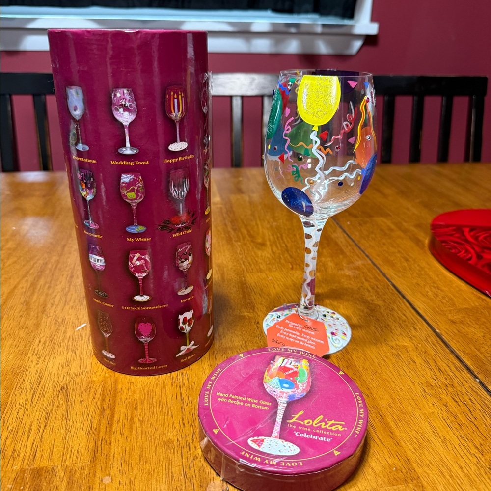 Lolita Hand-Painted Wine Glass